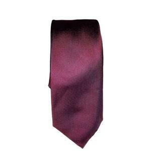 Ben Sherman Silk Solid Slim Wine‎ Neck Tie NWT